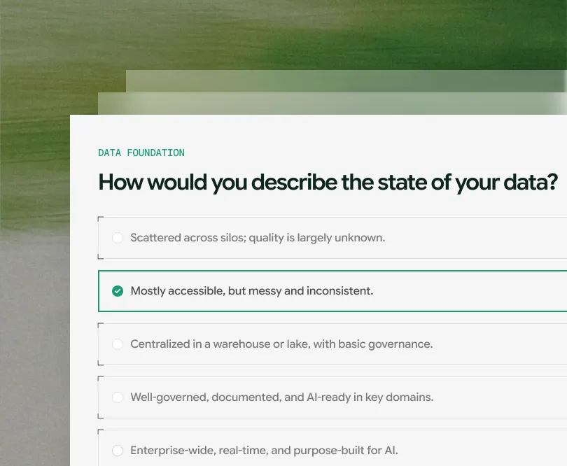 AI readiness assessment questionnaire preview