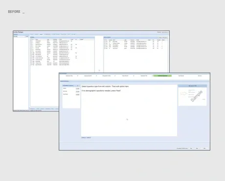 Professional Services legacy system